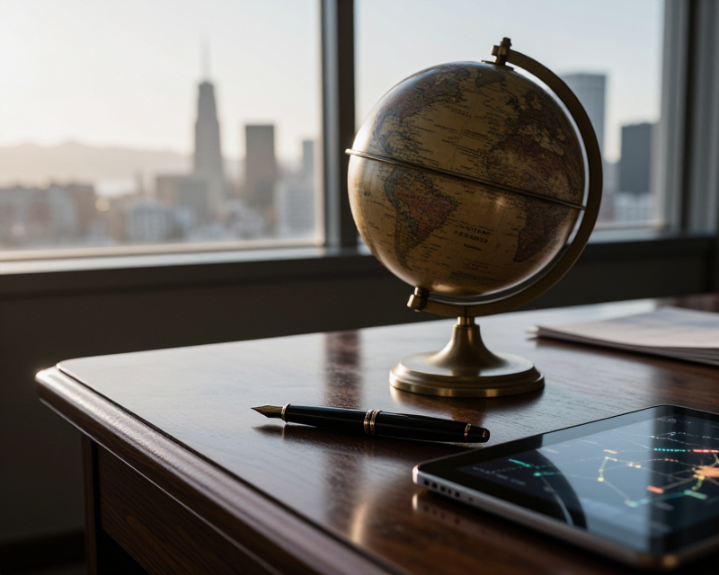 Global Diplomacy and Technology Concept