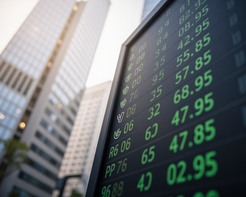 Financial Market Rebound Concept
