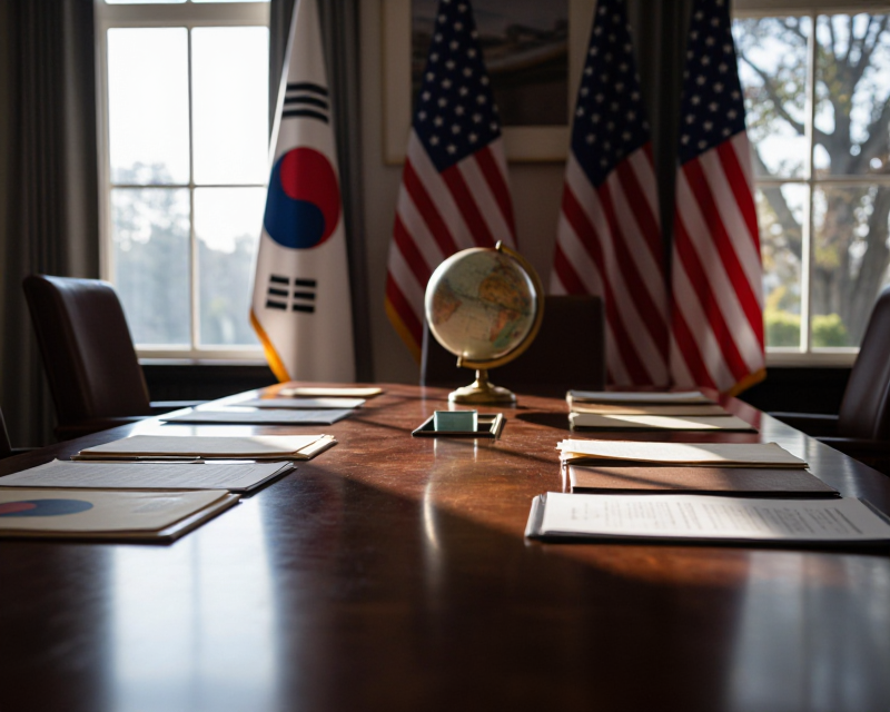 Diplomatic Meeting Atmosphere