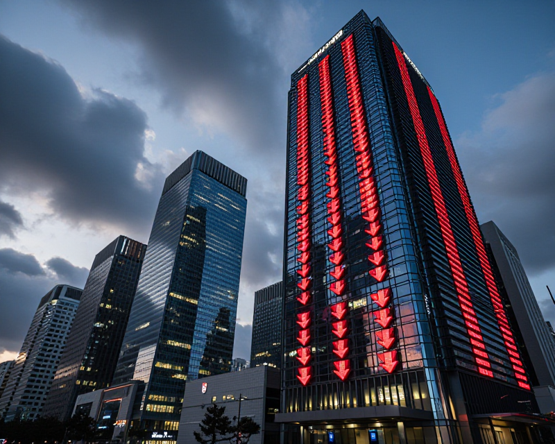 Seoul Financial District Twilight