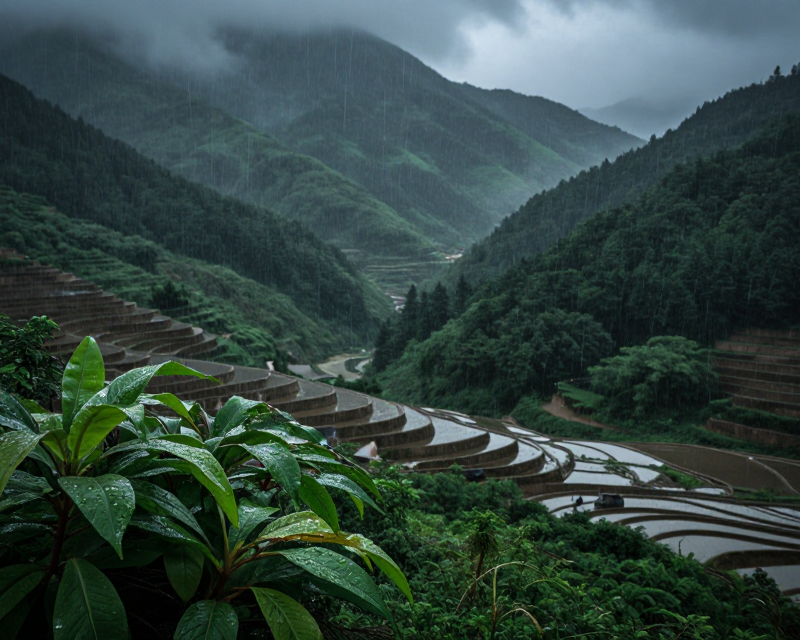 Heavy rain in South Korea