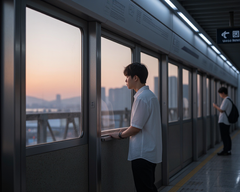 Peaceful Seoul Subway Morning