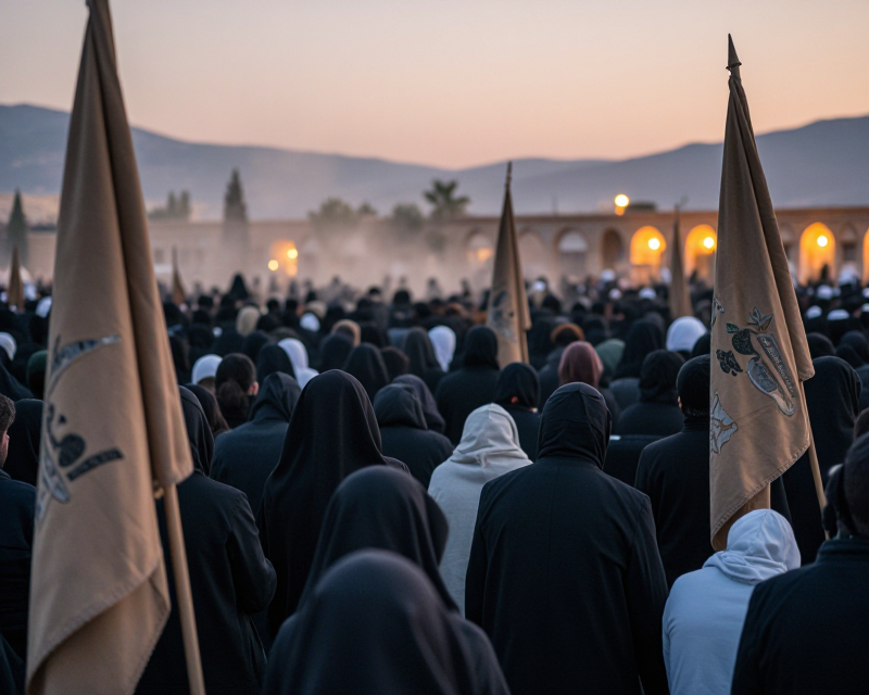 Solemn Mourning in Tehran