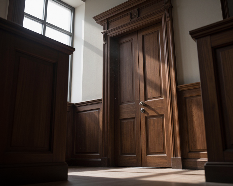 Symbolic Courtroom Atmosphere