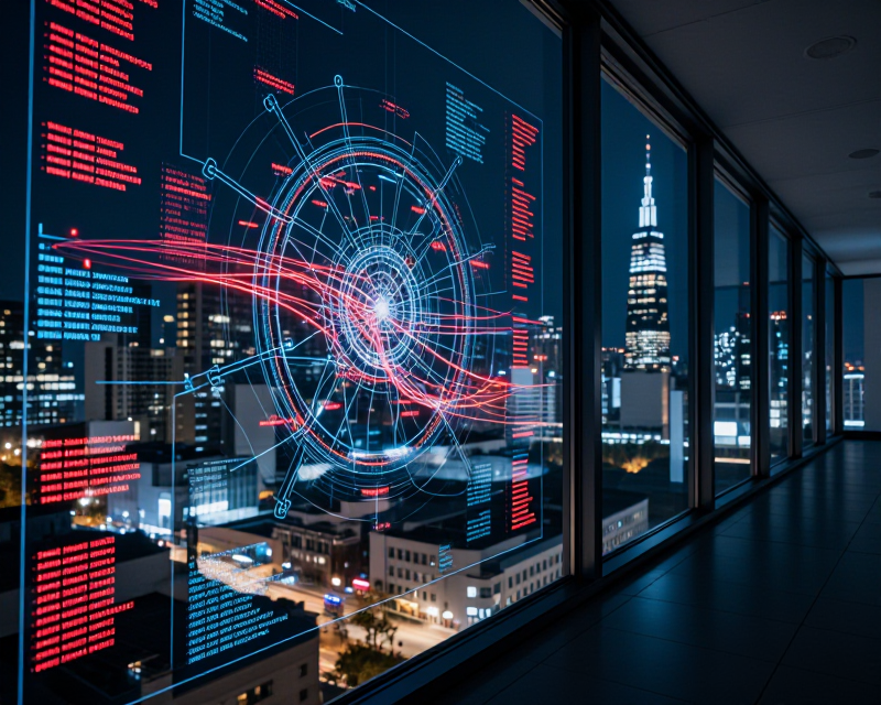 Cybersecurity concept in Seoul